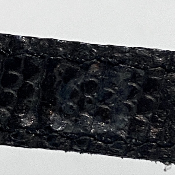 Brighton Black Leather Bracelet Silver Ornate Scroll Flower Design 07043 Boho - Picture 12 of 12